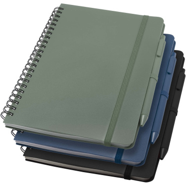 Logotrade promotional giveaways photo of: Thalaasa A5 ocean-bound hard cover notebook with ballpoint pen (black ink)