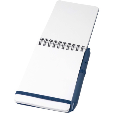 Logo trade promotional products image of: Thalaasa A6 hard cover ocean-bound notebook with ballpoint pen (black ink)