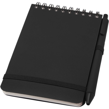 Logo trade advertising products picture of: Thalaasa A6 hard cover ocean-bound notebook with ballpoint pen (black ink)