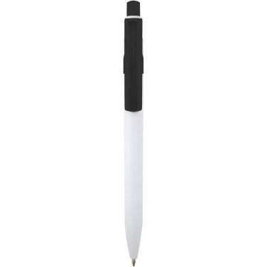 Logo trade business gifts image of: Unica recycled plastic ballpoint pen (blue ink)