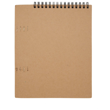 Logotrade promotional item image of: Doodle A5 spiral soft cover notebook and crayon set