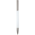 Ziggur aluminium ballpoint pen (blue ink), White