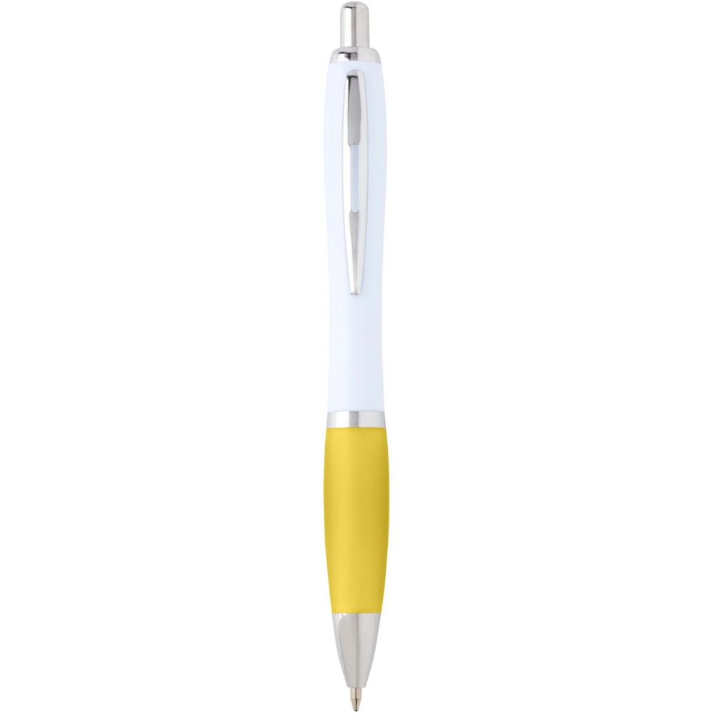 Logo trade promotional item photo of: Nash recycled plastic ballpoint pen (blue ink)