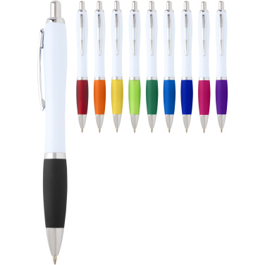 Logo trade promotional merchandise photo of: Nash recycled plastic ballpoint pen (blue ink)