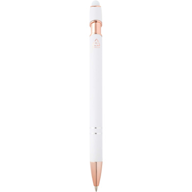 Logo trade corporate gifts image of: Nanna ballpoint pen with rose gold finish (blue ink)