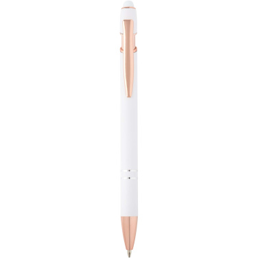 Logotrade promotional gift image of: Nanna ballpoint pen with rose gold finish (blue ink)