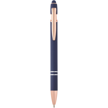 Logo trade promotional gift photo of: Nanna ballpoint pen with rose gold finish (blue ink)