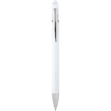 Logo trade promotional giveaways image of: Kish ballpoint pen with silver finish (blue ink)