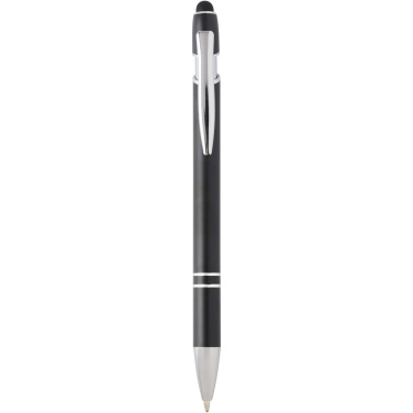 Logo trade promotional gifts image of: Kish ballpoint pen with silver finish (blue ink)