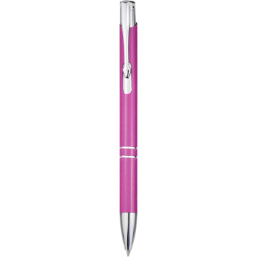 Logo trade promotional merchandise photo of: Moneta recycled aluminium ballpoint pen (blue ink)