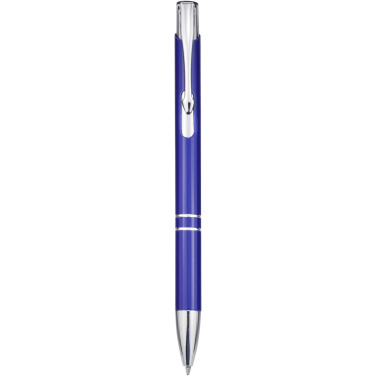 Logo trade corporate gift photo of: Moneta recycled aluminium ballpoint pen (blue ink)