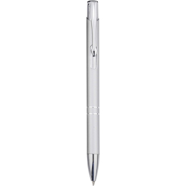 Logo trade promotional products image of: Moneta recycled aluminium ballpoint pen (blue ink)