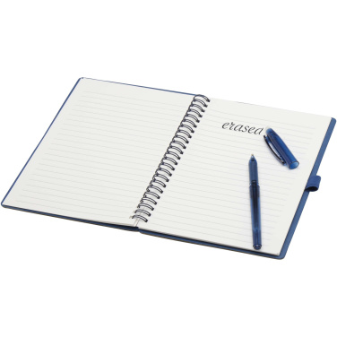 Logotrade promotional giveaway picture of: Slate reusable soft cover notebook and pen set (black ink)