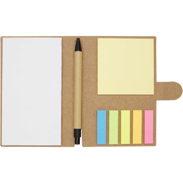 Logotrade business gift image of: Swift sticky notes booklet with ballpoint pen (black ink)