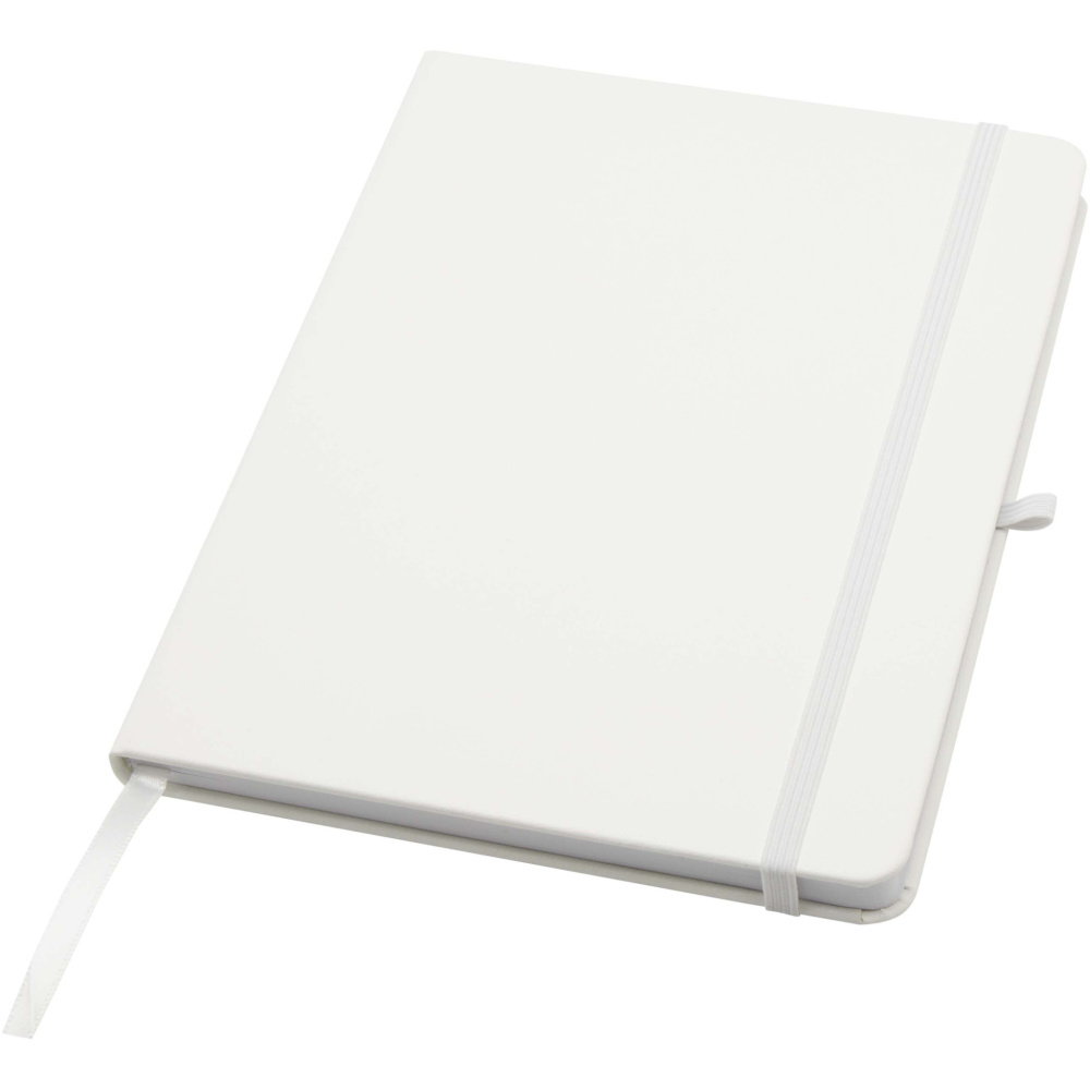 Logo trade promotional products picture of: Teak A5 recycled hard cover notebook with lined pages