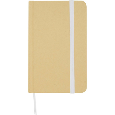 Logo trade promotional product photo of: Reed A6 recycled hard cover notebook with plain pages