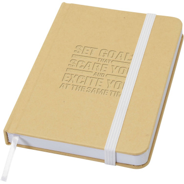 Logotrade corporate gift image of: Reed A6 recycled hard cover notebook with plain pages