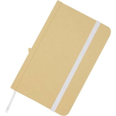 Logotrade promotional item image of: Reed A6 recycled hard cover notebook with plain pages