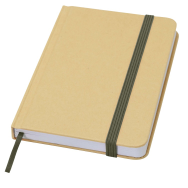 Logotrade promotional product image of: Reed A6 recycled hard cover notebook with plain pages