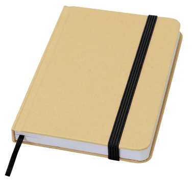 Logotrade promotional item image of: Reed A6 recycled hard cover notebook with plain pages