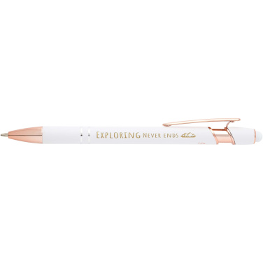 Logotrade business gift image of: Nanna ballpoint pen with rose gold finish (black ink)