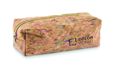 Logotrade advertising products photo of: Coloured cork pencil case
