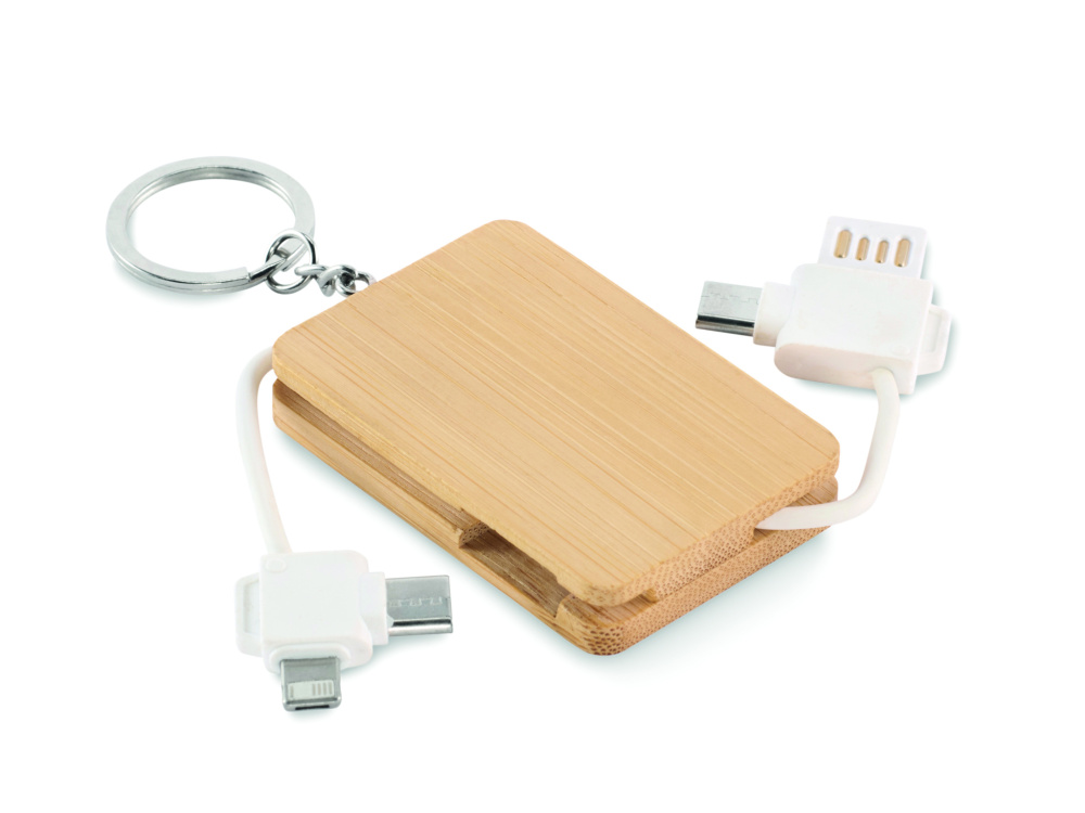 Logo trade corporate gift photo of: Key ring charging cable