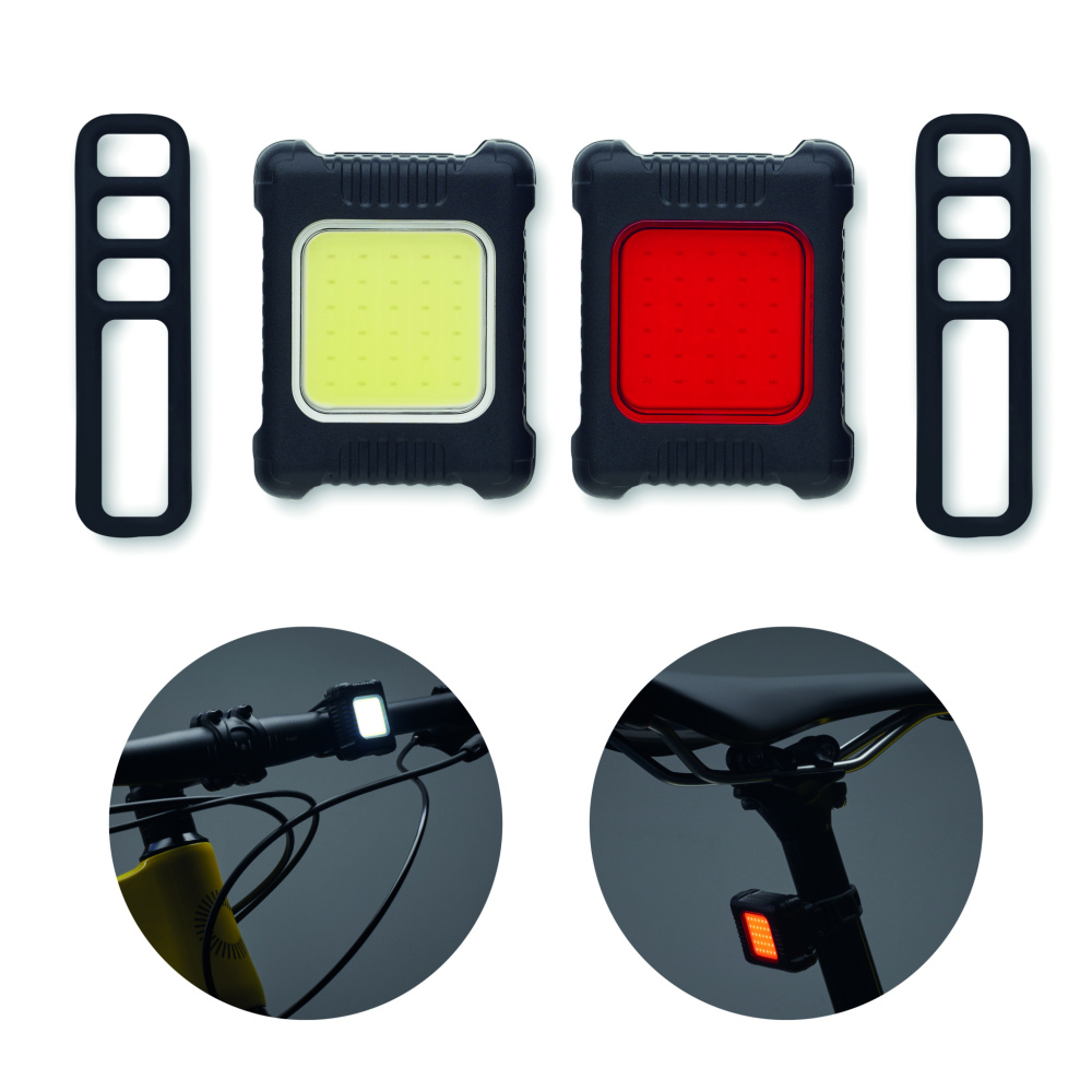 Logo trade corporate gifts picture of: Rechargeable bike light set