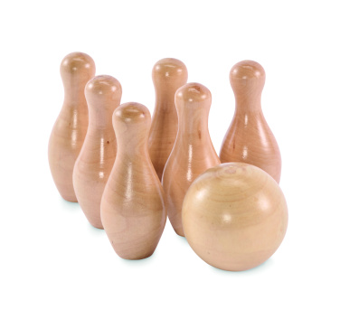 Logotrade promotional merchandise photo of: Mini pine wood bowling set