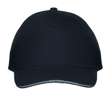 Logotrade promotional merchandise picture of: 5 panel LED cotton cap 220gr/m²