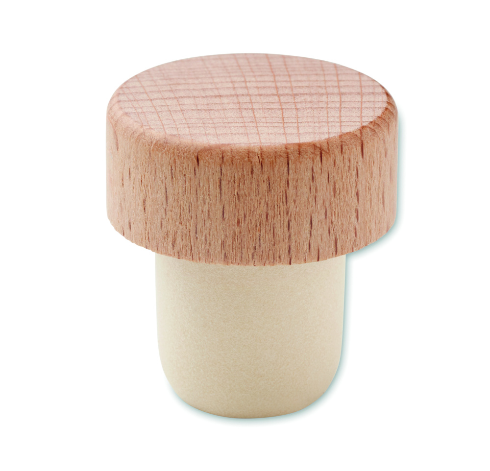 Logotrade business gifts photo of: Beech wood bottle stopper