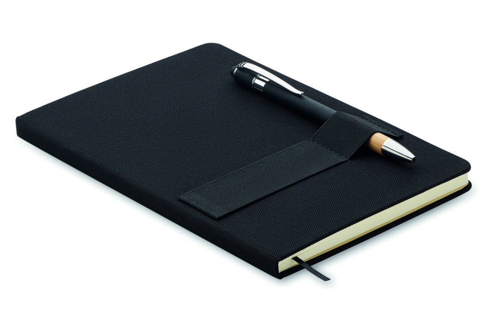 Logotrade business gift image of: A5 RPET notebook with pen