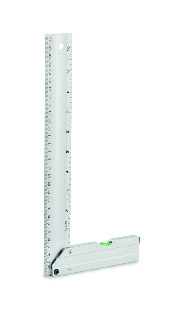 Logo trade promotional merchandise picture of: Aluminium level ruler 30 cm