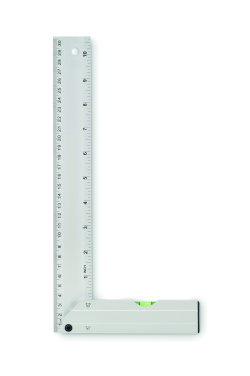 Logo trade promotional merchandise picture of: Aluminium level ruler 30 cm