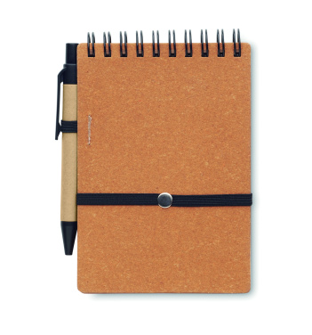 Logo trade advertising products picture of: Recycled notebook with ball pen