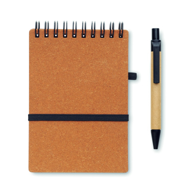 Logo trade corporate gifts image of: Recycled notebook with ball pen