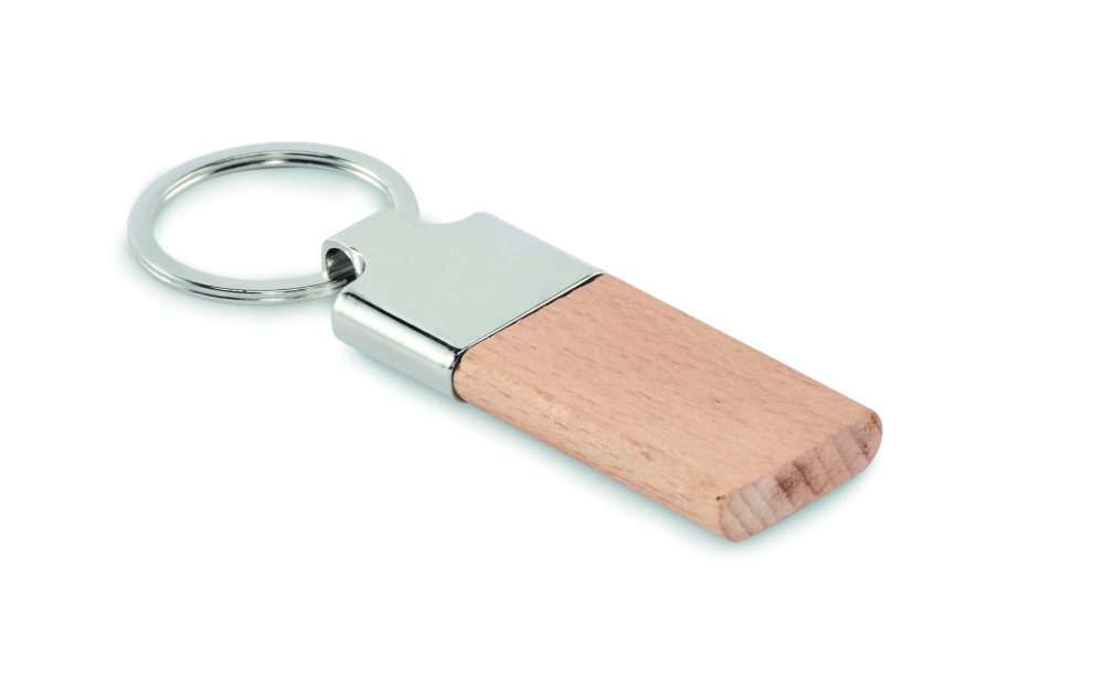 Logotrade business gift image of: Key ring with rubber wood