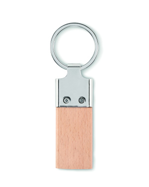 Logotrade promotional merchandise photo of: Key ring with rubber wood