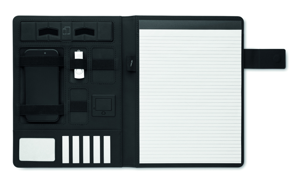 Logotrade advertising product image of: A4 folder and wireless charger