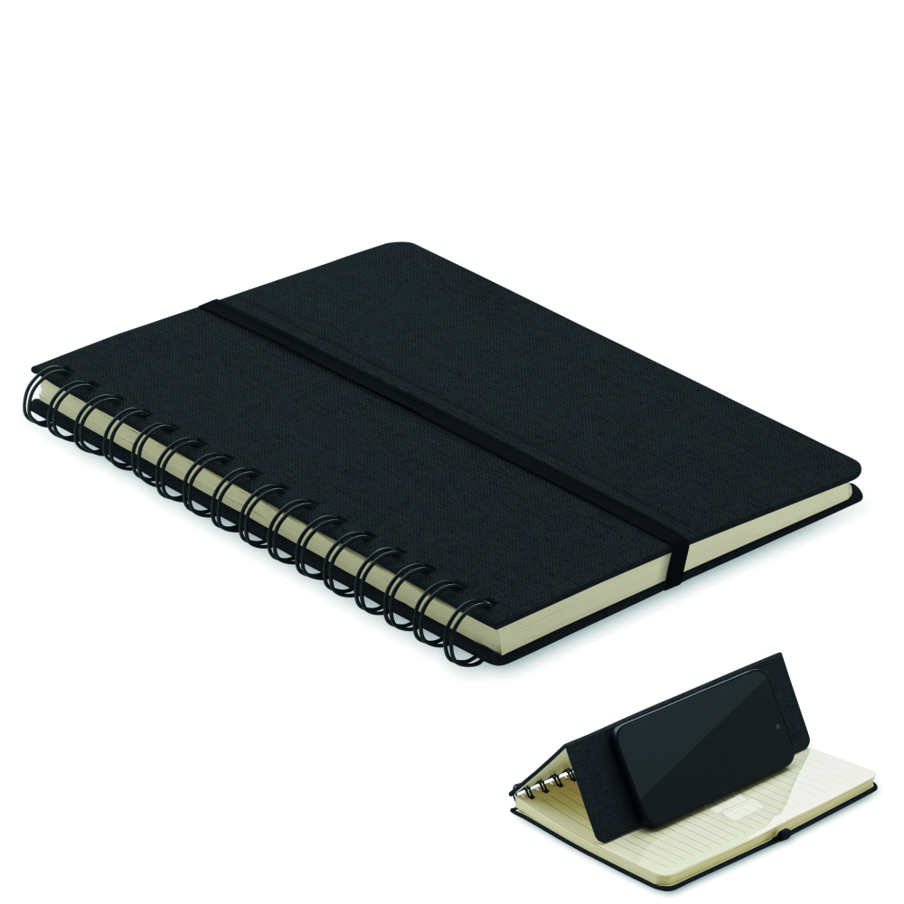 Logotrade promotional products photo of: A5 notebook with phone holder