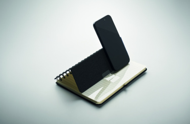 Logo trade corporate gifts picture of: A5 notebook with phone holder