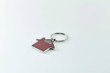 Logo trade promotional giveaway photo of: House shaped key ring