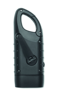 Logo trade promotional items picture of: Solar torch with dynamo crank