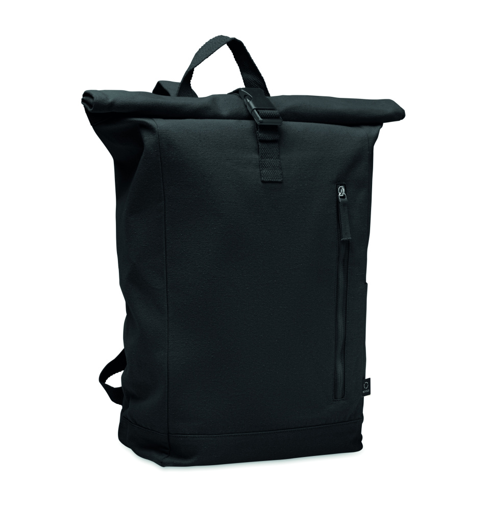 Logo trade business gifts image of: Roll top backpack 390 gr/m²