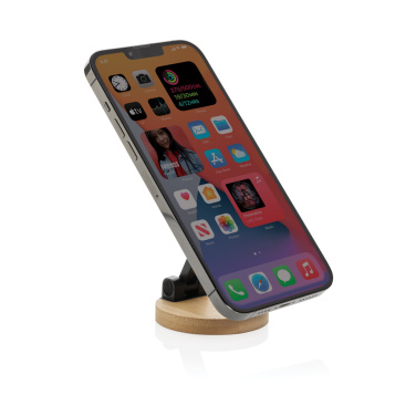 Logotrade corporate gifts photo of: Magmount RCS recycled plastic and bamboo phone stand