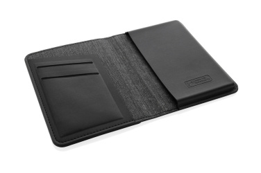 Logo trade promotional item photo of: Trackmate RCS rpolyester passport holder worldwide locating