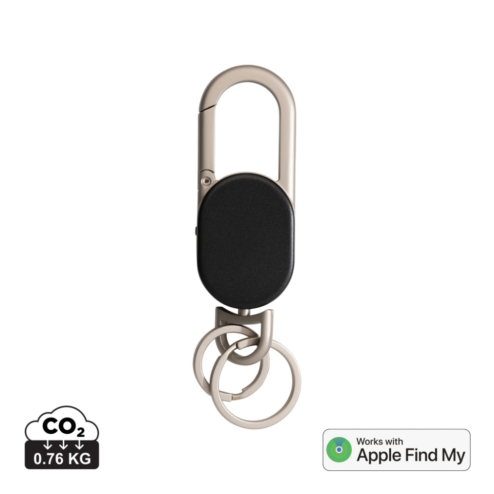 Logo trade business gifts image of: Keyfinder keychain with worldwide locating and USB C