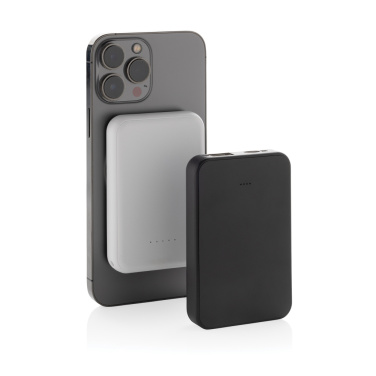 Logo trade business gift photo of: Stellar RCS recycled plastic 5000 mah 5W magnetic powerbank