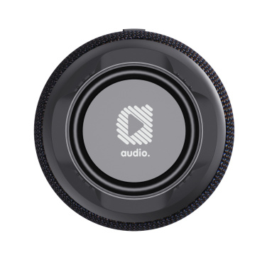 Logo trade corporate gifts image of: Urban Vitamin Anaheim RCS recycled 10W speaker 15W charger