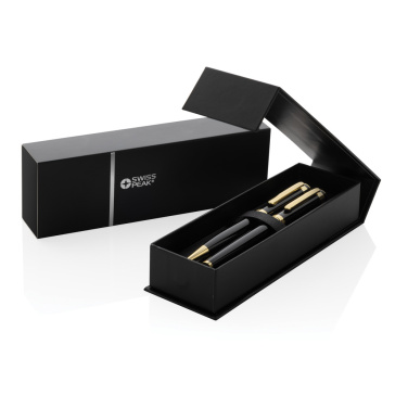 Logotrade promotional product image of: Swiss Peak Luca RCS recycled brass deluxe pen set